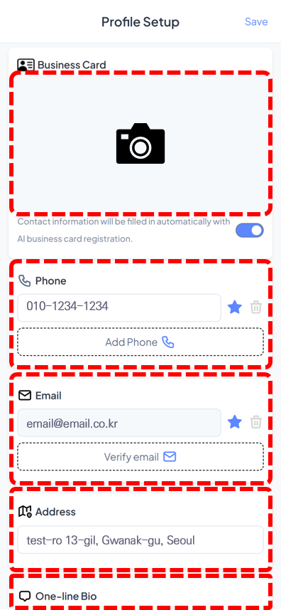 Check the details and save