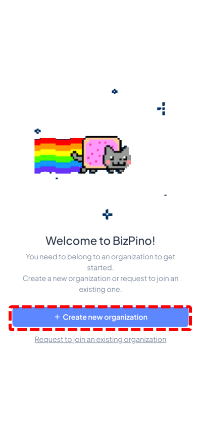 Create a new organization