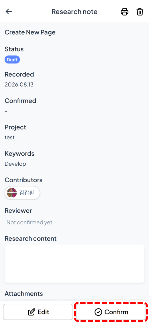 Review the content and finalize