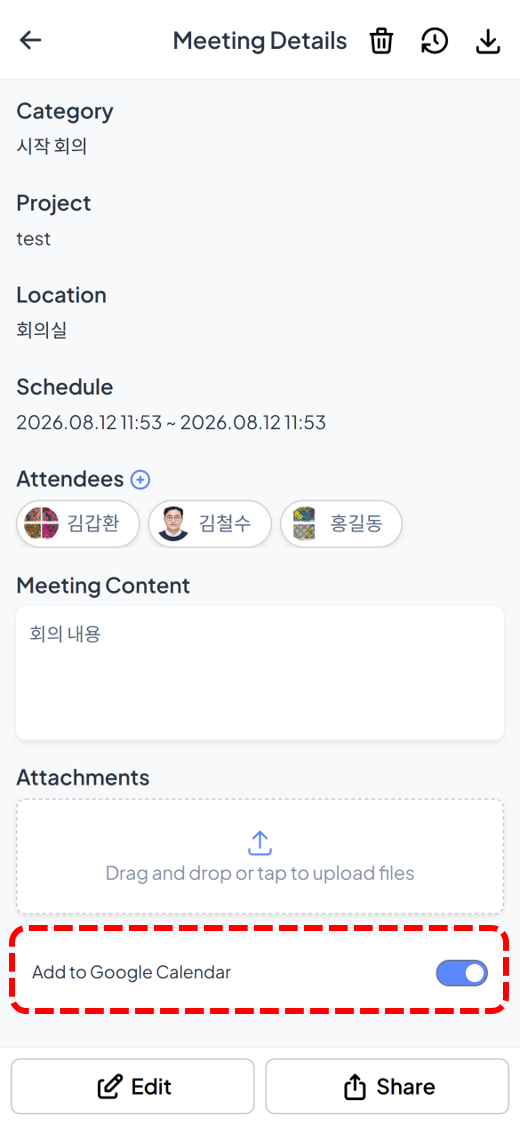 Schedules appear in your calendar